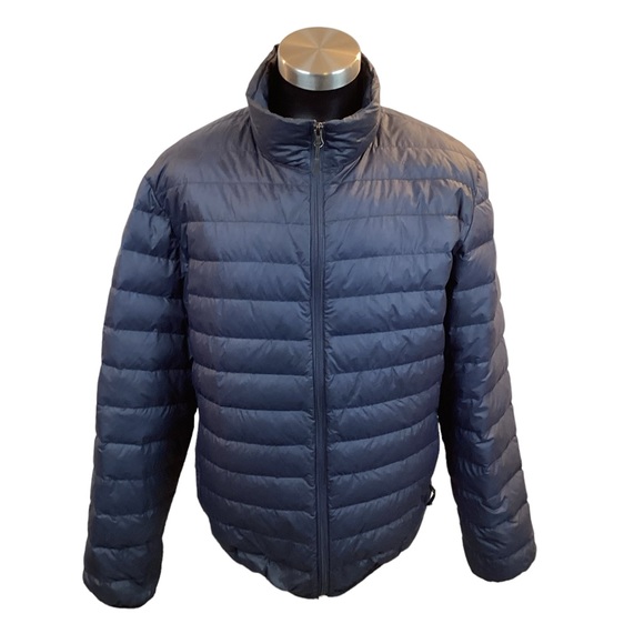 Heat Keep Ultra-Light Down Jacket Navy - Picture 2 of 11